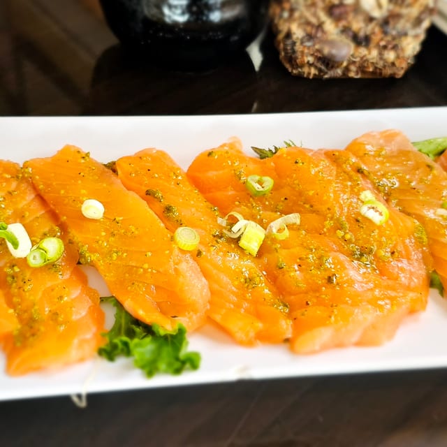 Salmon Carpaccio.