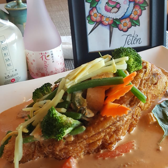 Whole Crispy Red Snapper.
