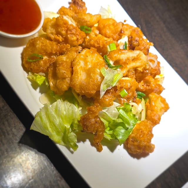 Golden Crispy Calamari.