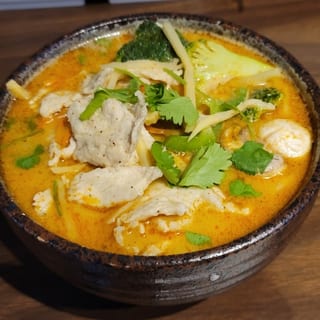 Thai Tom Yam or Coconut Tom Kha Soup