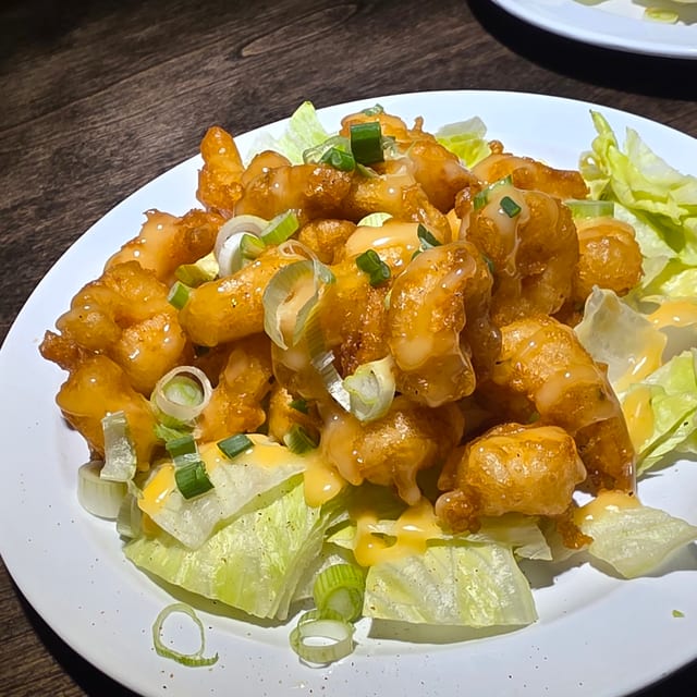 Crispy Rocket Shrimp.