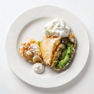 Fried Tempura with Green Tea Ice Cream Inside