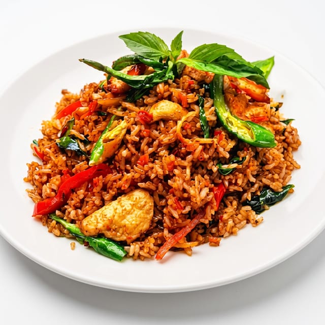 Spicy Tom Yum Fried Rice.