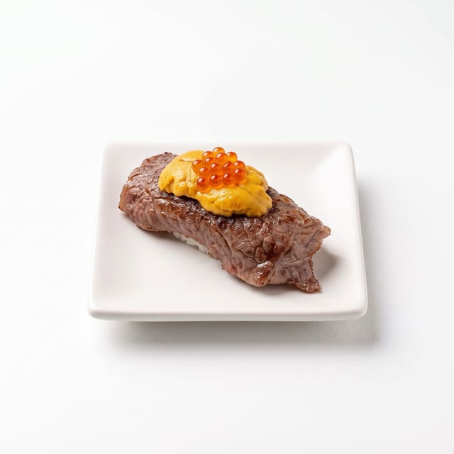 Wagyu & Uni on Top.